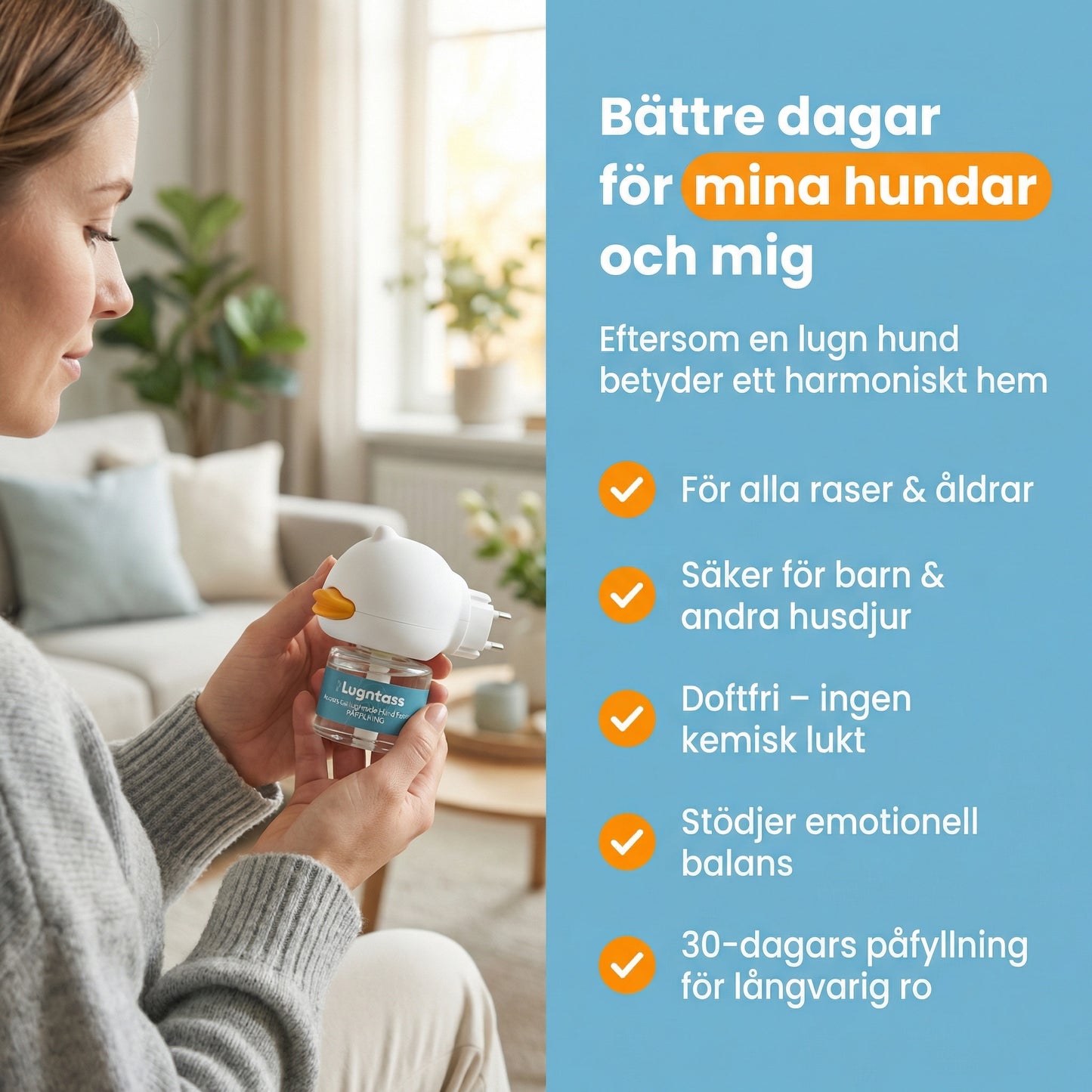 Lugnande Hund-Feromoner Kit